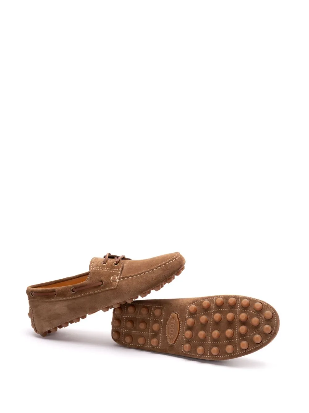Gommino bubble suede leather loafers