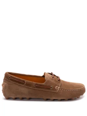 Gommino bubble suede leather loafers