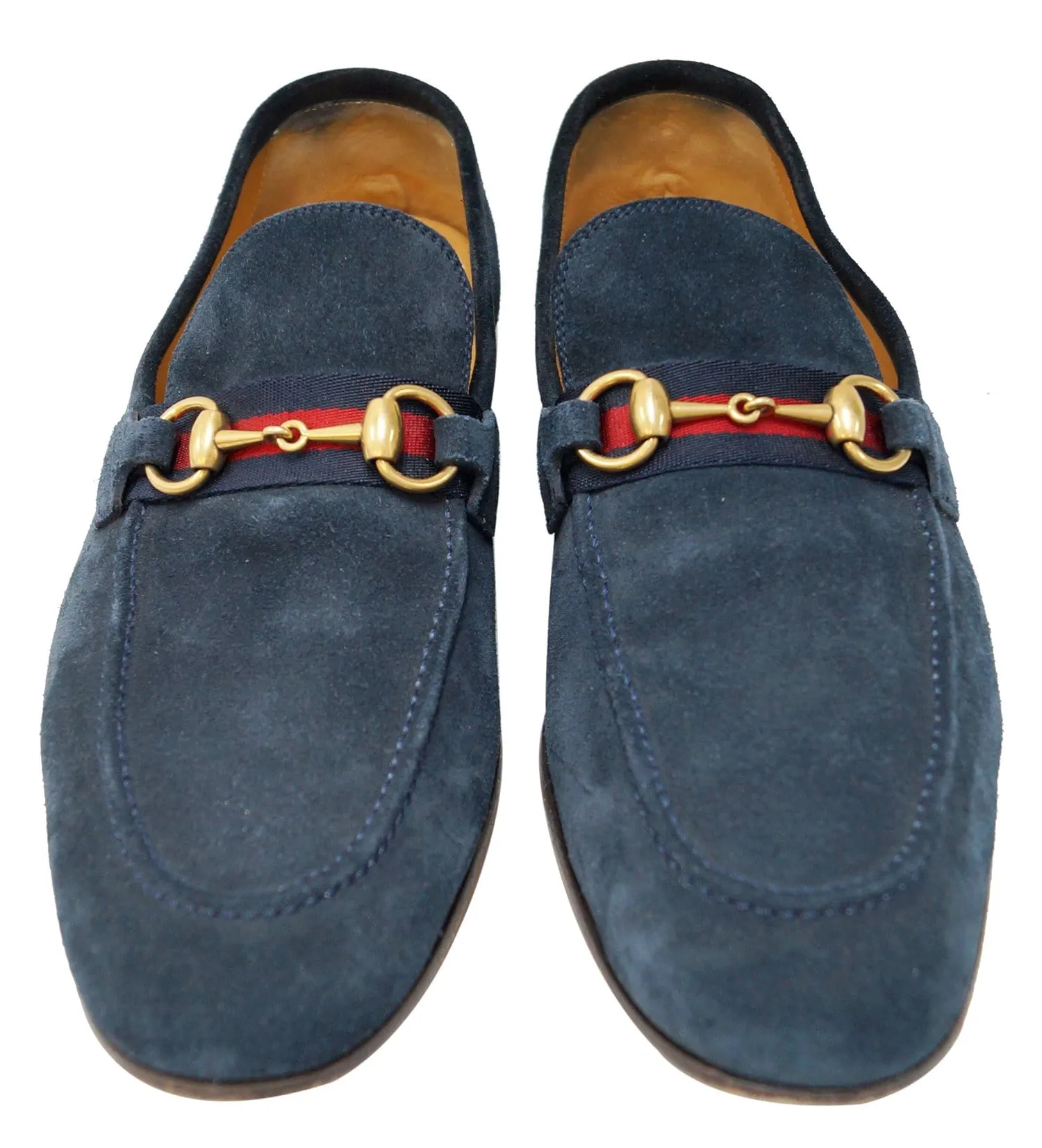 Gucci Horsebit Suede Moccasins Loafer with Web Men's Size 8