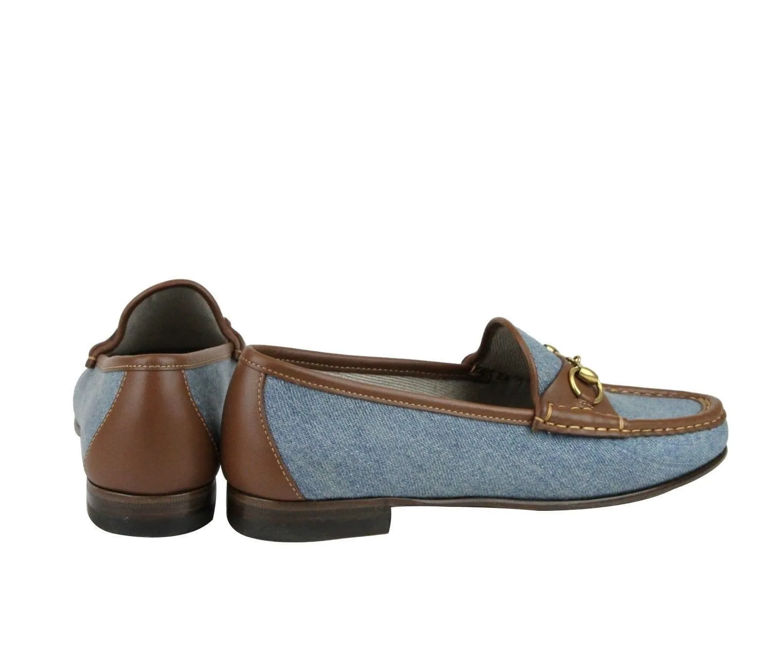 Gucci Shoes Blue Women - Gucci Horsebit Denim Loafer Shoe