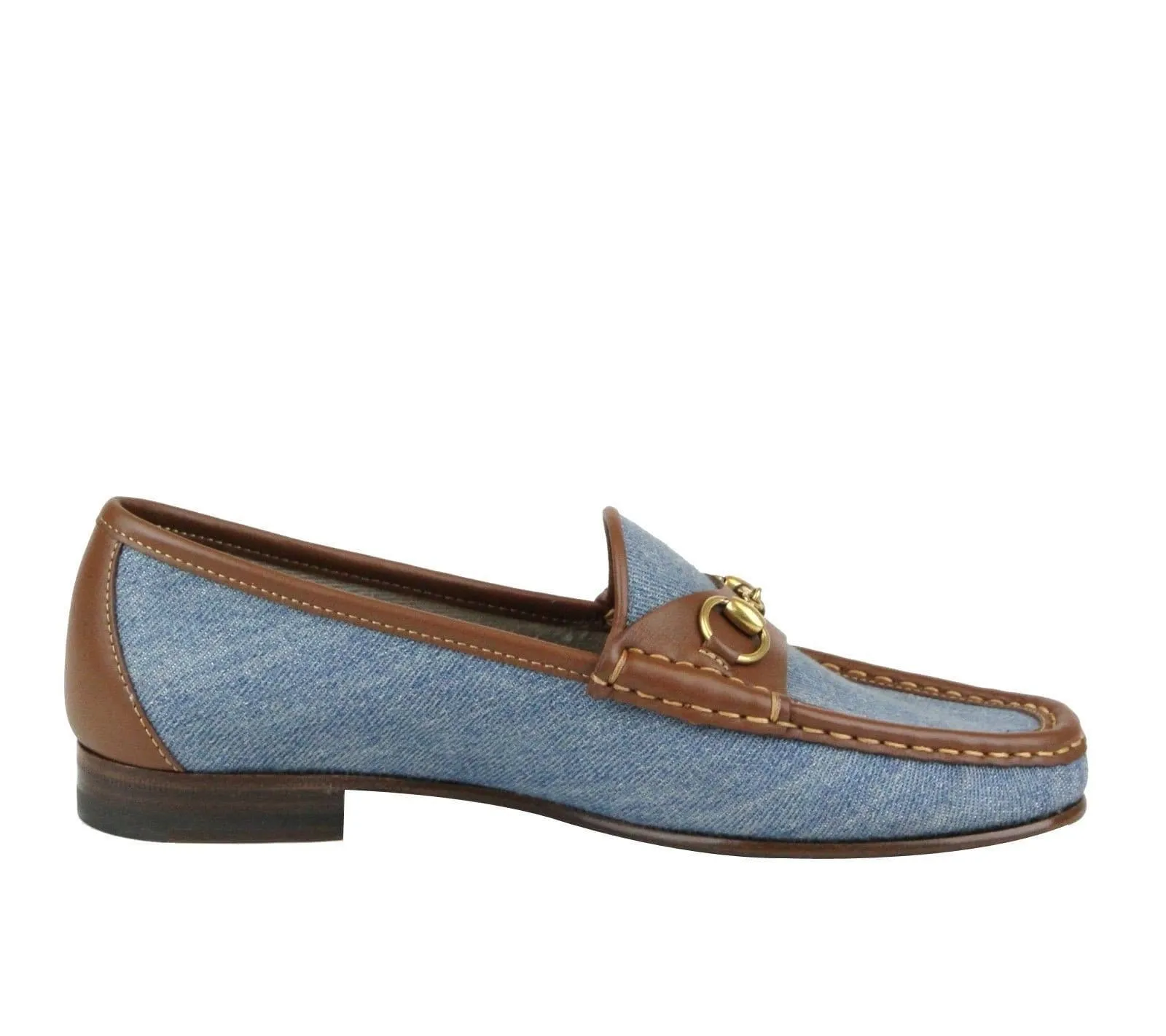 Gucci Shoes Blue Women - Gucci Horsebit Denim Loafer Shoe