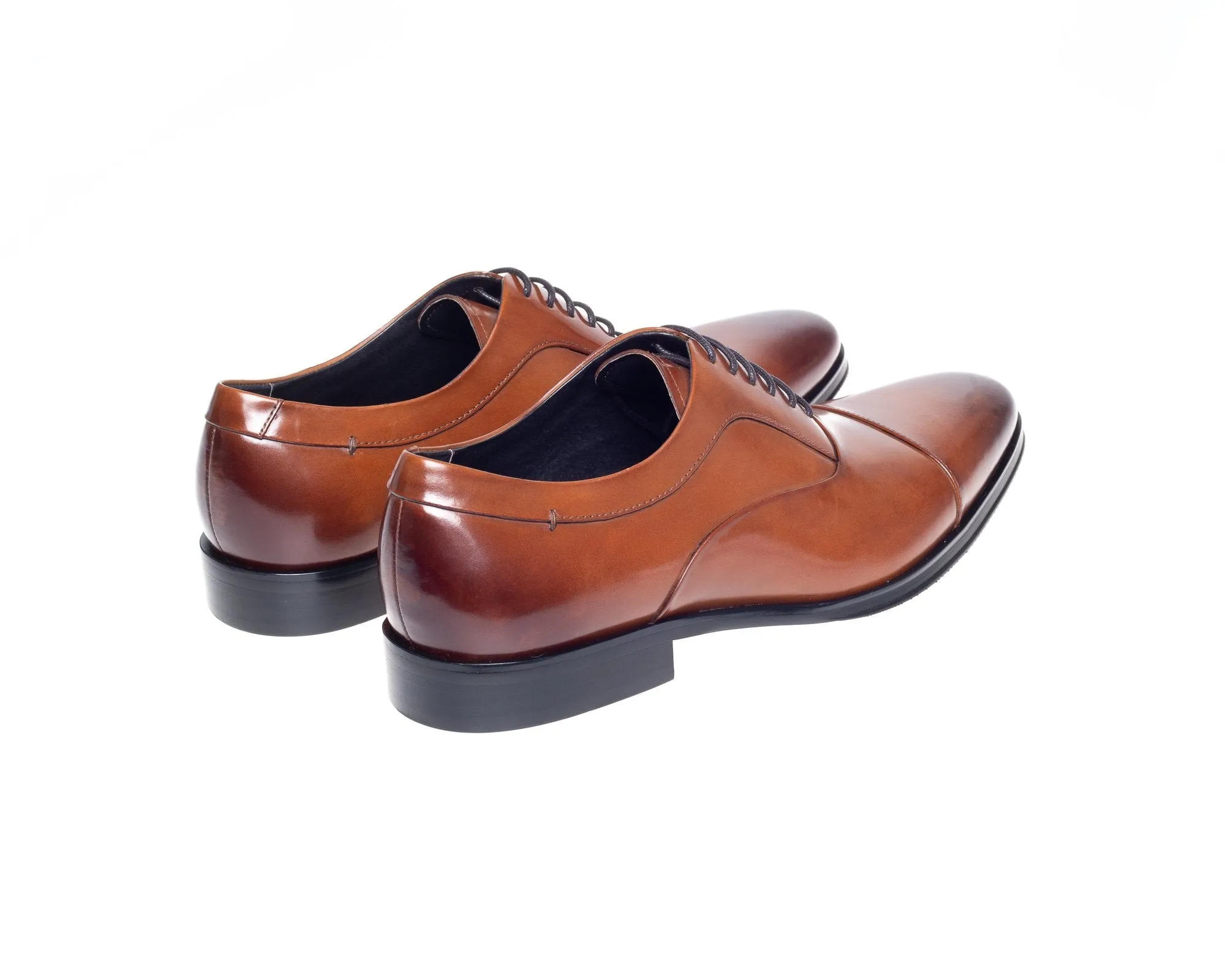Guildhall Tan Capped Oxfords