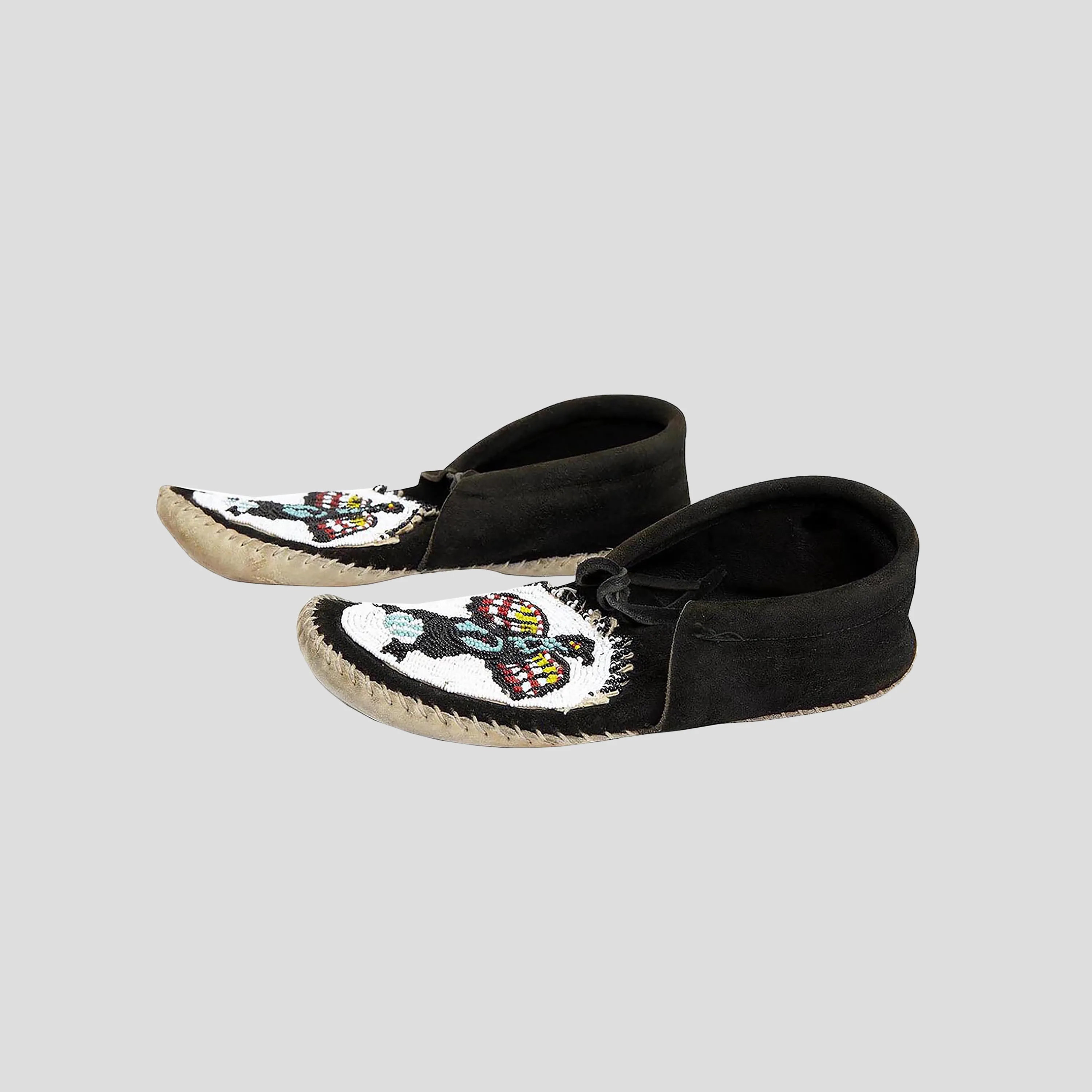 Hand Beaded Moccasins - c.1920