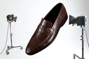 Handmade Brown Leather Moccasins for Men