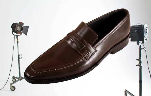 Handmade Brown Leather Moccasins for Men