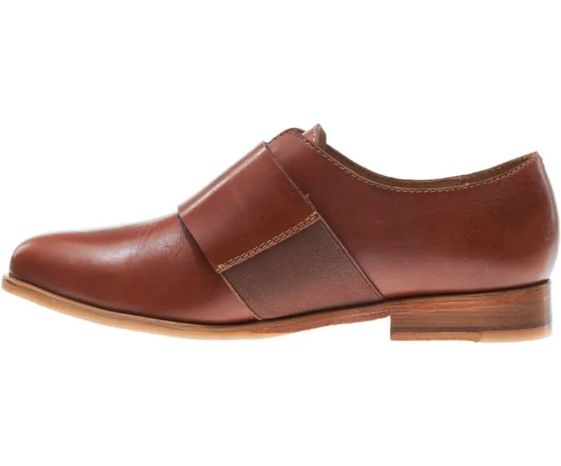 Handmade Brown Leather Moccasins for Men