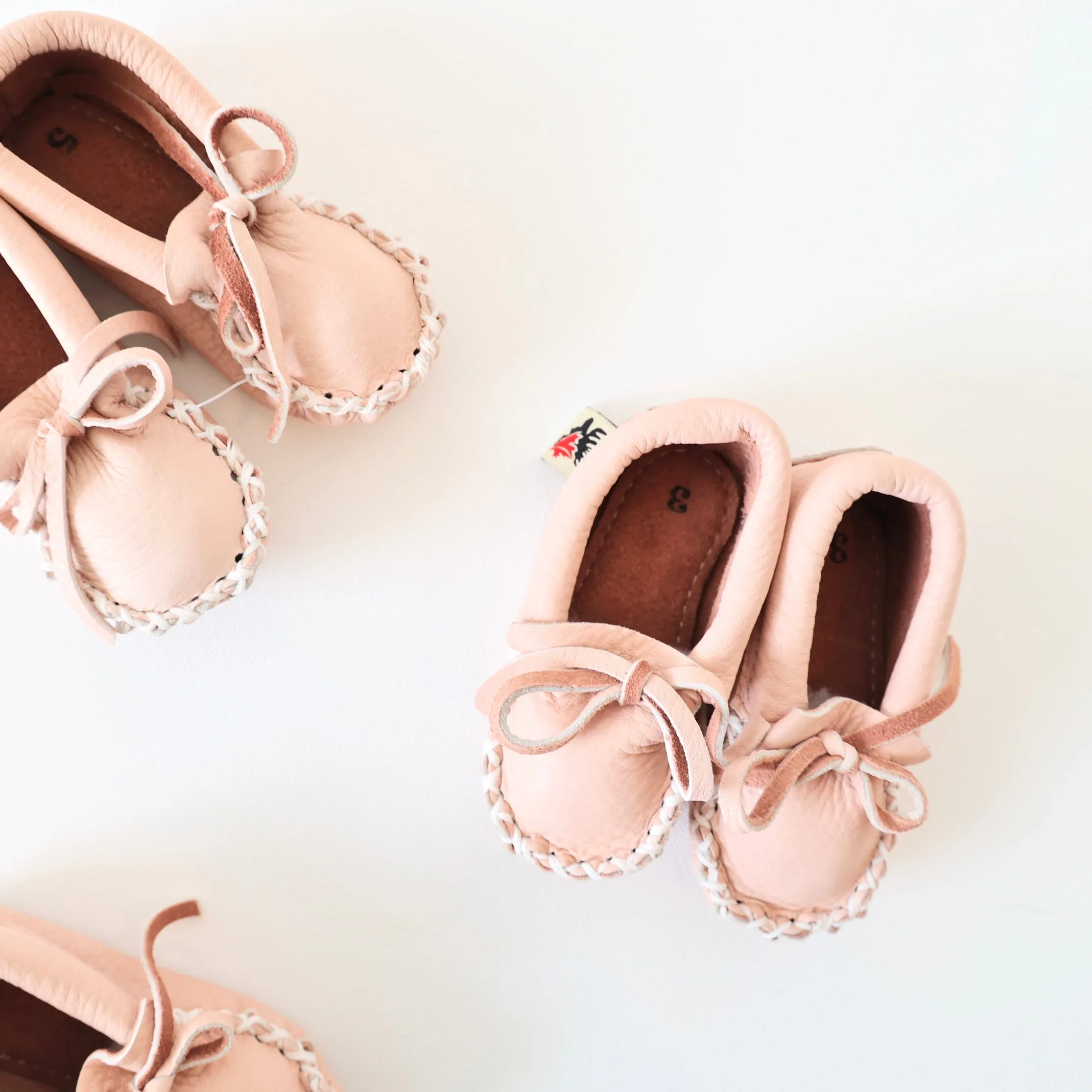 Handmade Children's Moccasins - 2 Colors