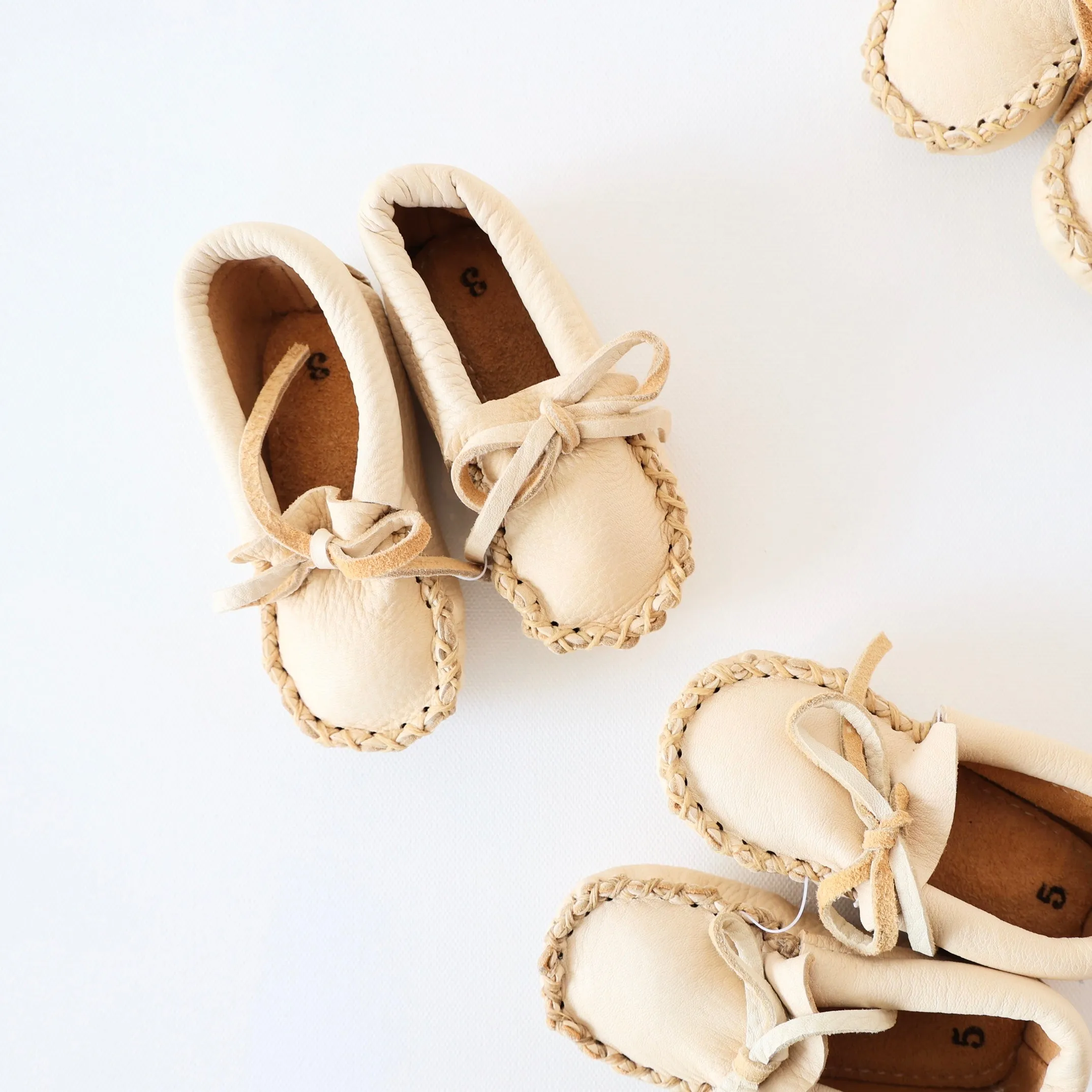 Handmade Children's Moccasins - 2 Colors