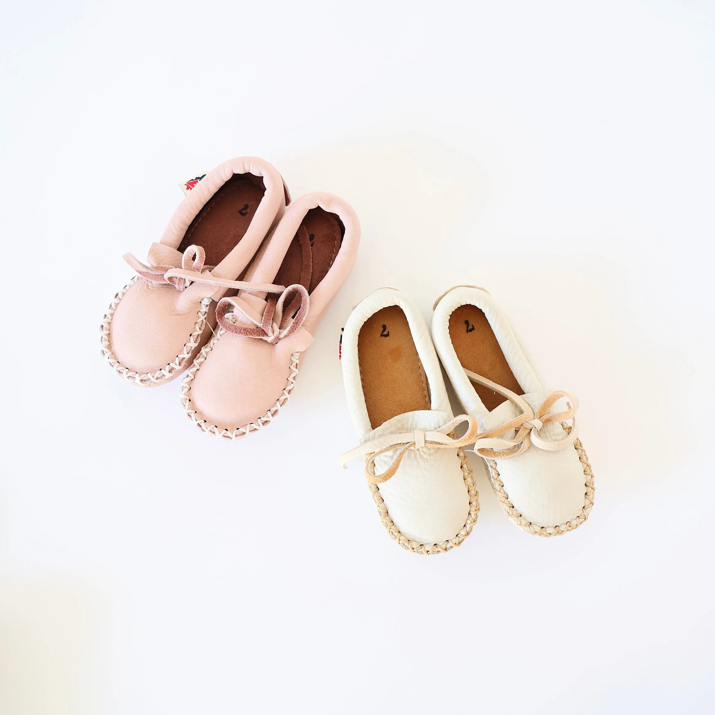 Handmade Children's Moccasins - 2 Colors