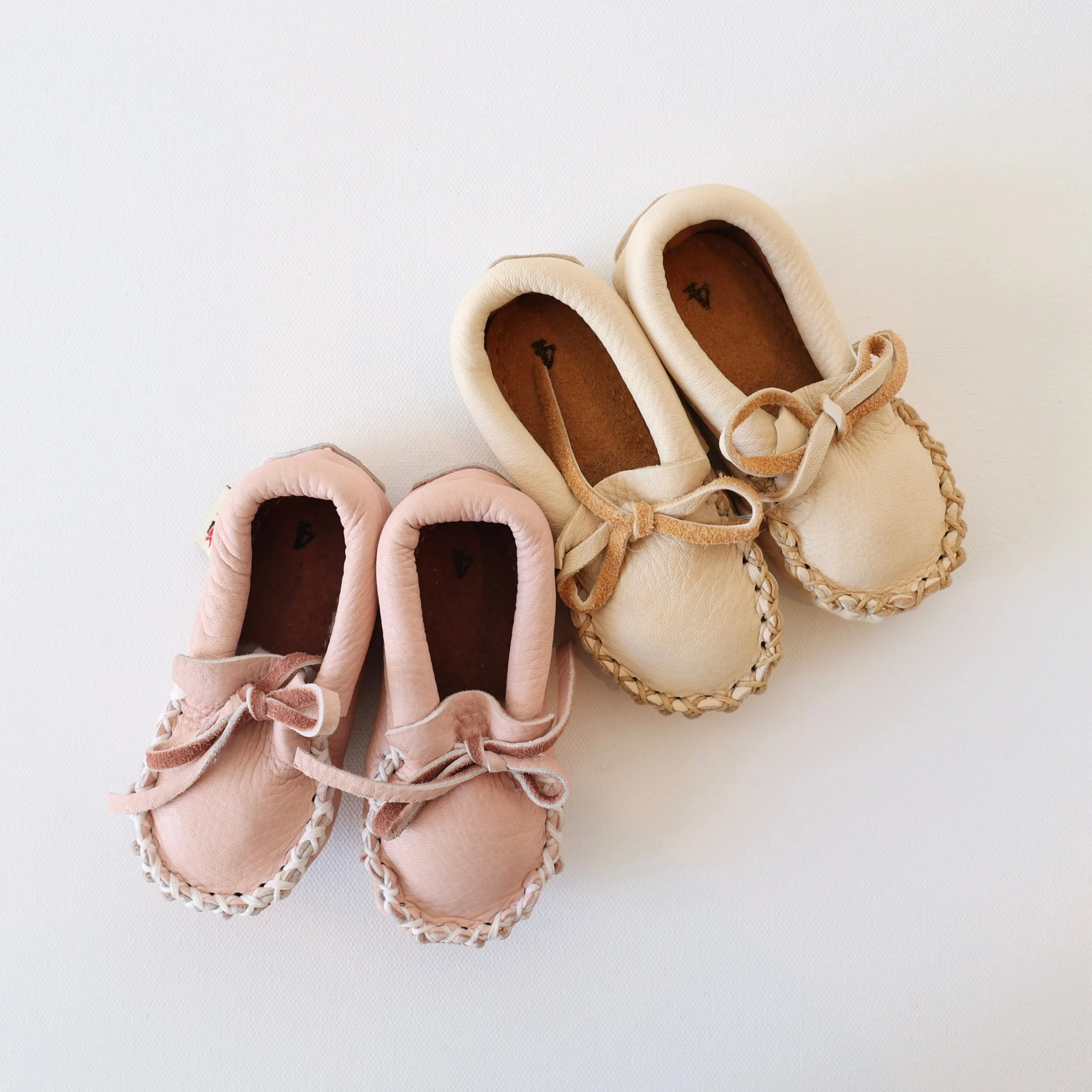 Handmade Children's Moccasins - 2 Colors