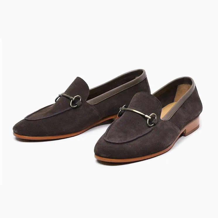 Handmade Leather Suede Tassel Moccasins - Elegant Slip-On Loafers