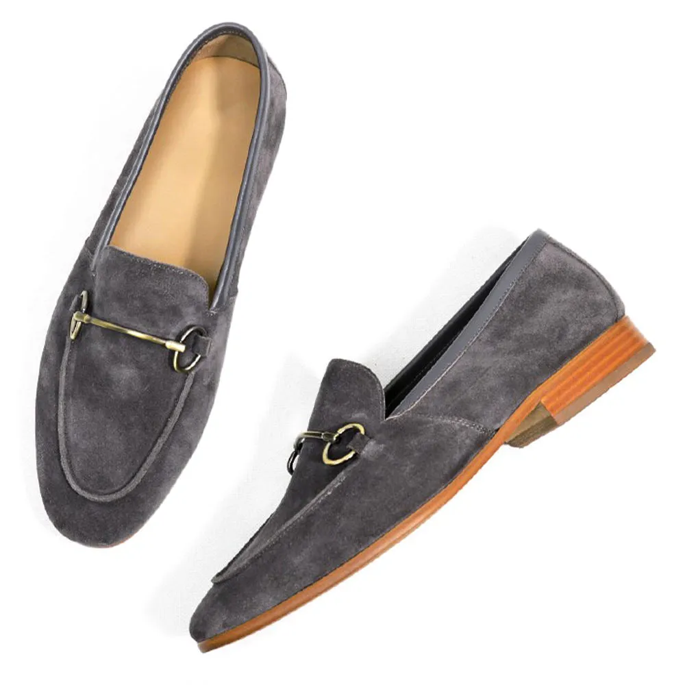 Handmade Leather Suede Tassel Moccasins - Elegant Slip-On Loafers