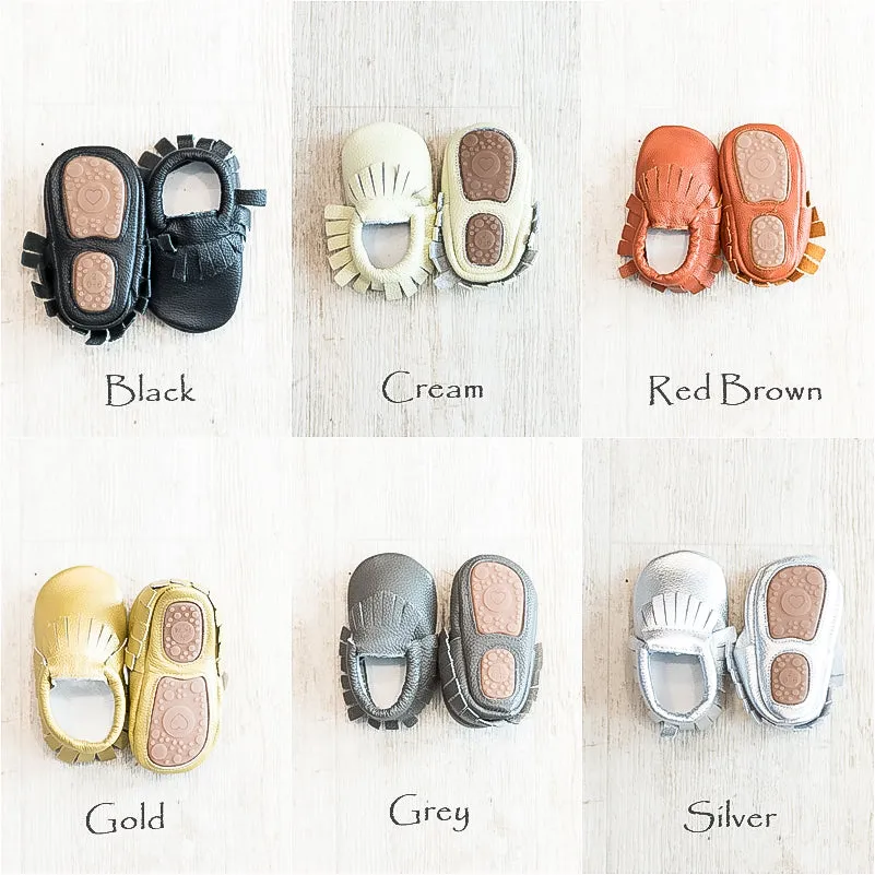 Hard Sole Moccasins Solid Colors