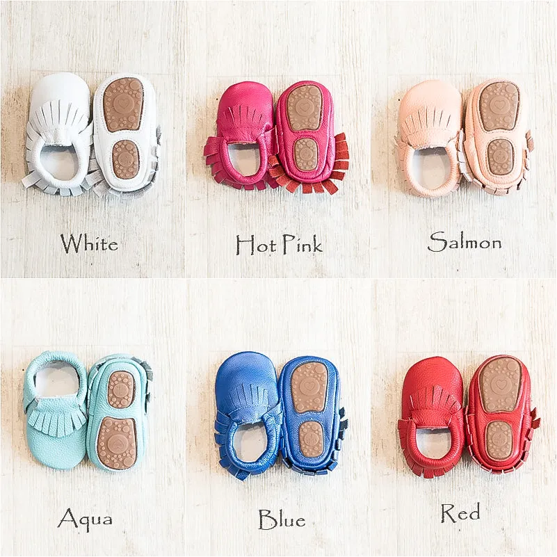 Hard Sole Moccasins Solid Colors