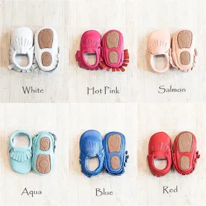 Hard Sole Moccasins Solid Colors