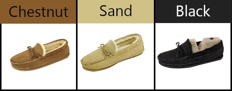 Hardsole Moccasin - Genuine sheepskin slipper