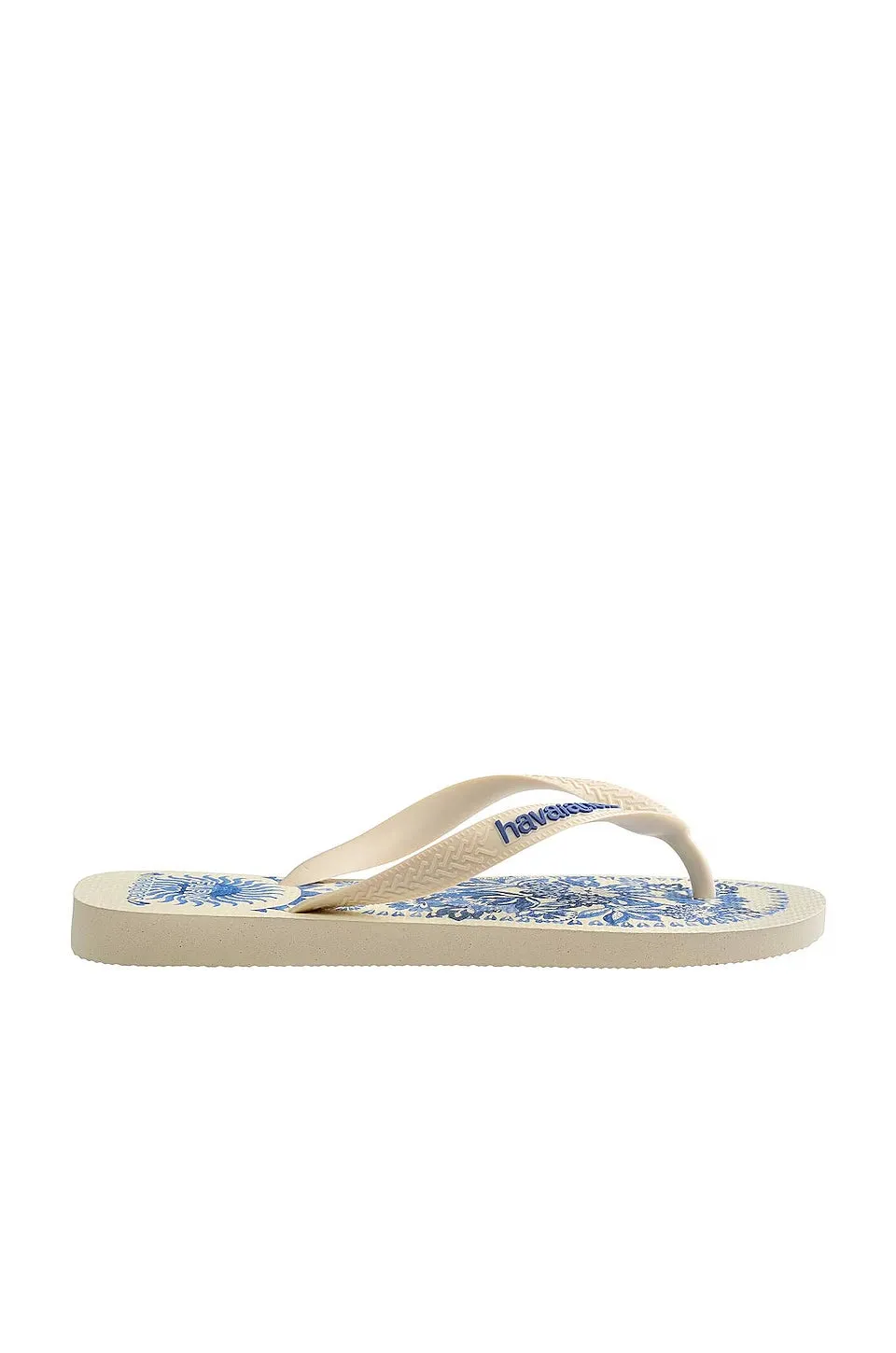 Havaianas FARM Rio Flora Tapestry Flip Flop in Beige