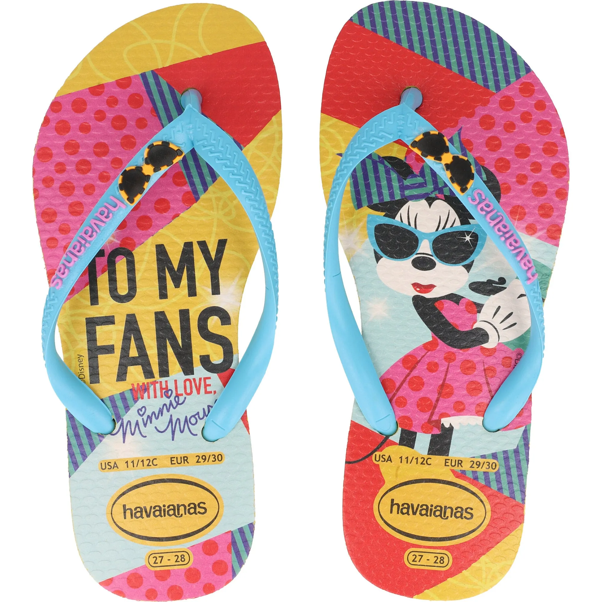Havaianas Kids Disney Cool Gold Yellow Flip-Flops