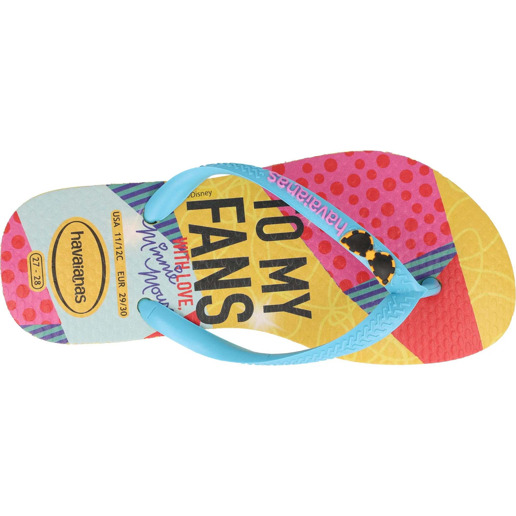 Havaianas Kids Disney Cool Gold Yellow Flip-Flops