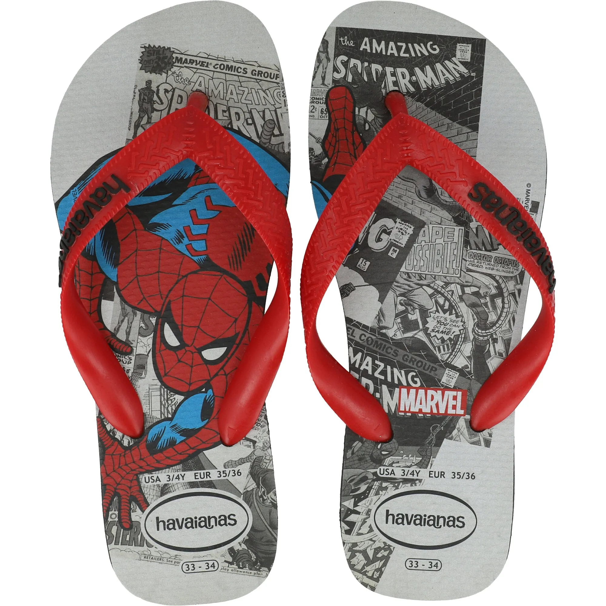 Havaianas Kids Top Marvel Spider-Man Black Flip-Flops