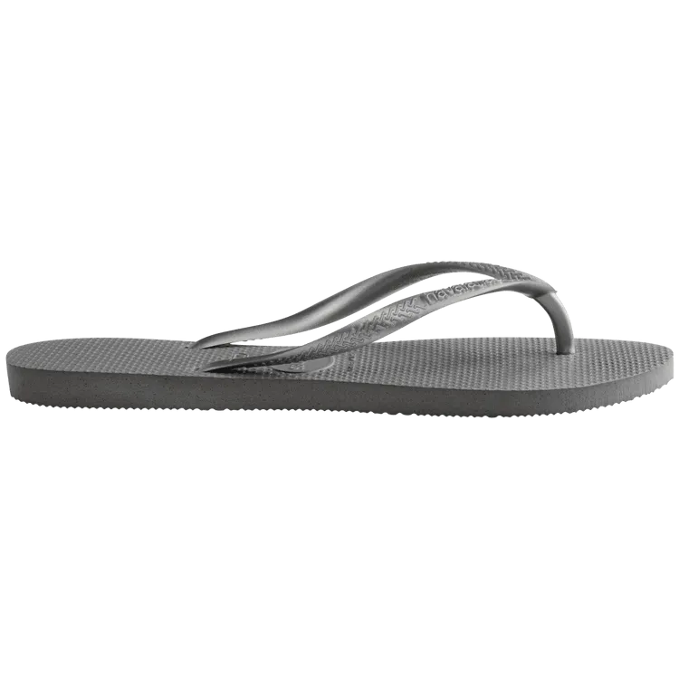 Havaianas Slim Flip Flop Sandal in Steel Grey