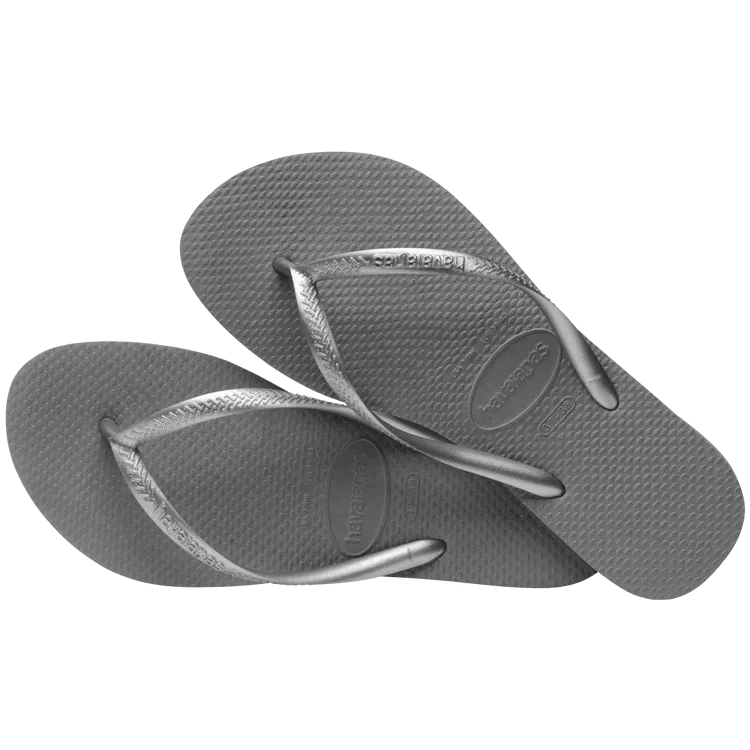 Havaianas Slim Flip Flop Sandal in Steel Grey