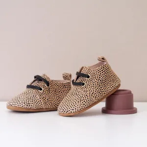 Hendrix Unisex Cream Spot Oxford Shoes