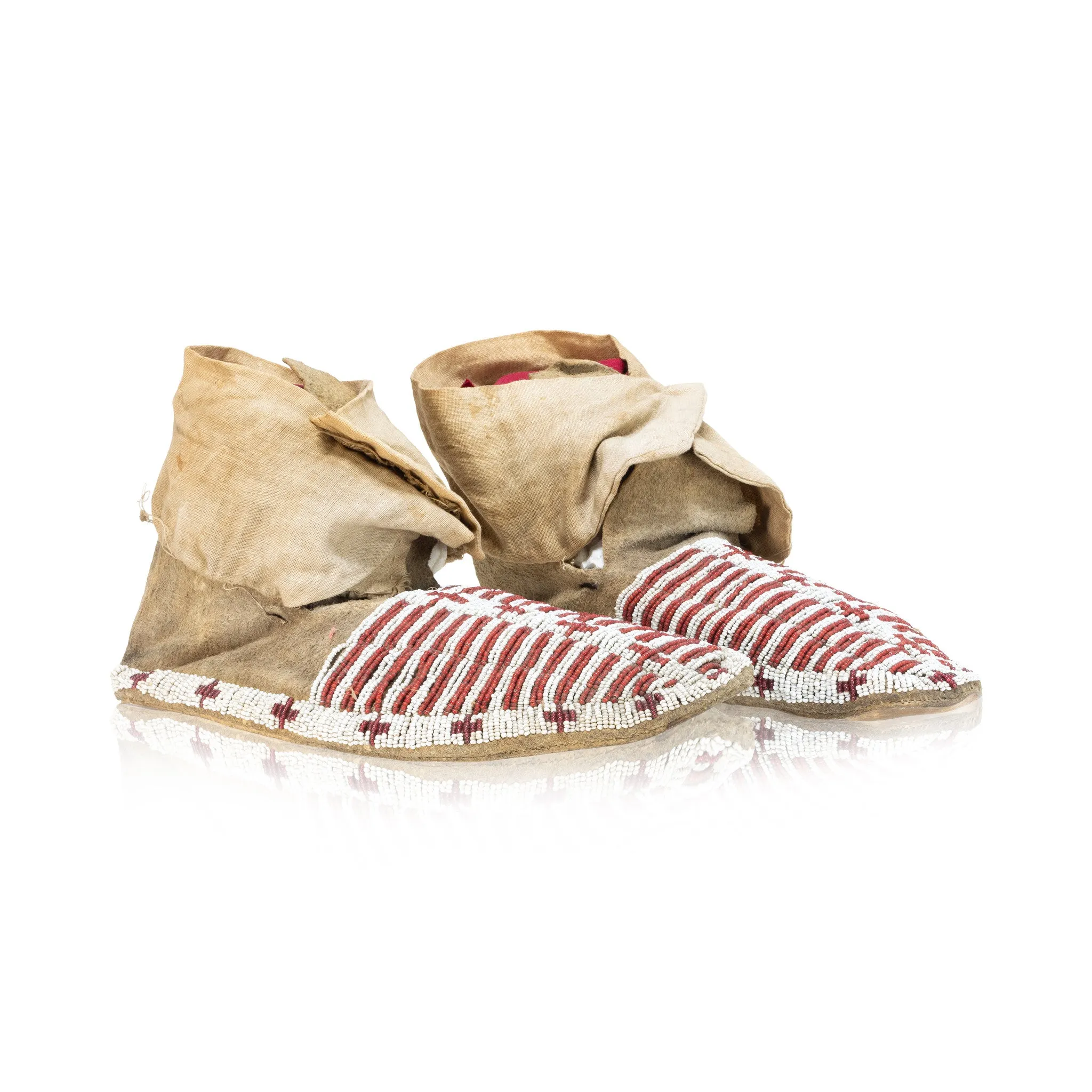 Hidatsa or Arikara Moccasins