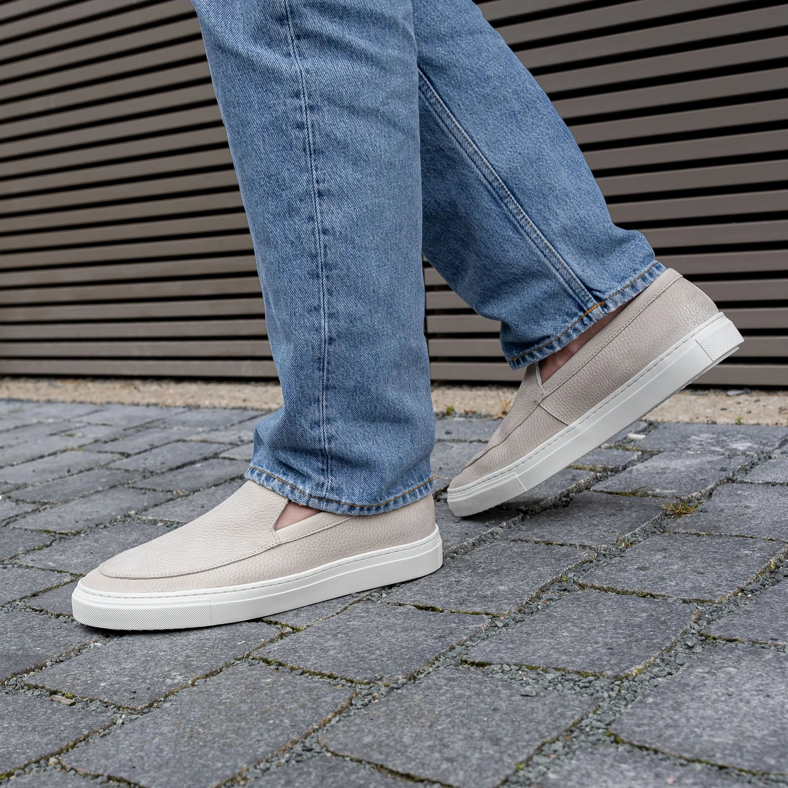 Hinson Malton Loafer Beige Nubuck Milled