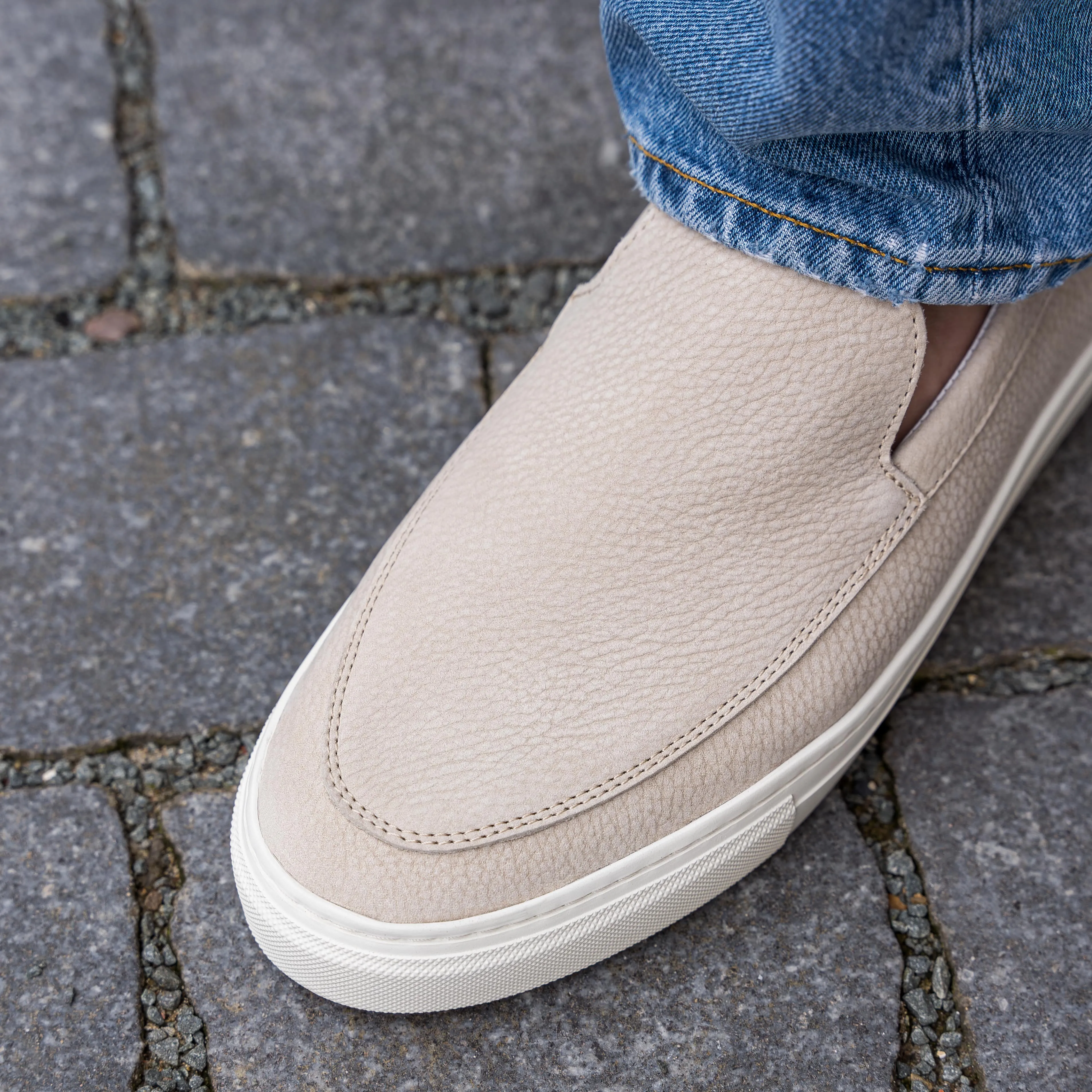 Hinson Malton Loafer Beige Nubuck Milled