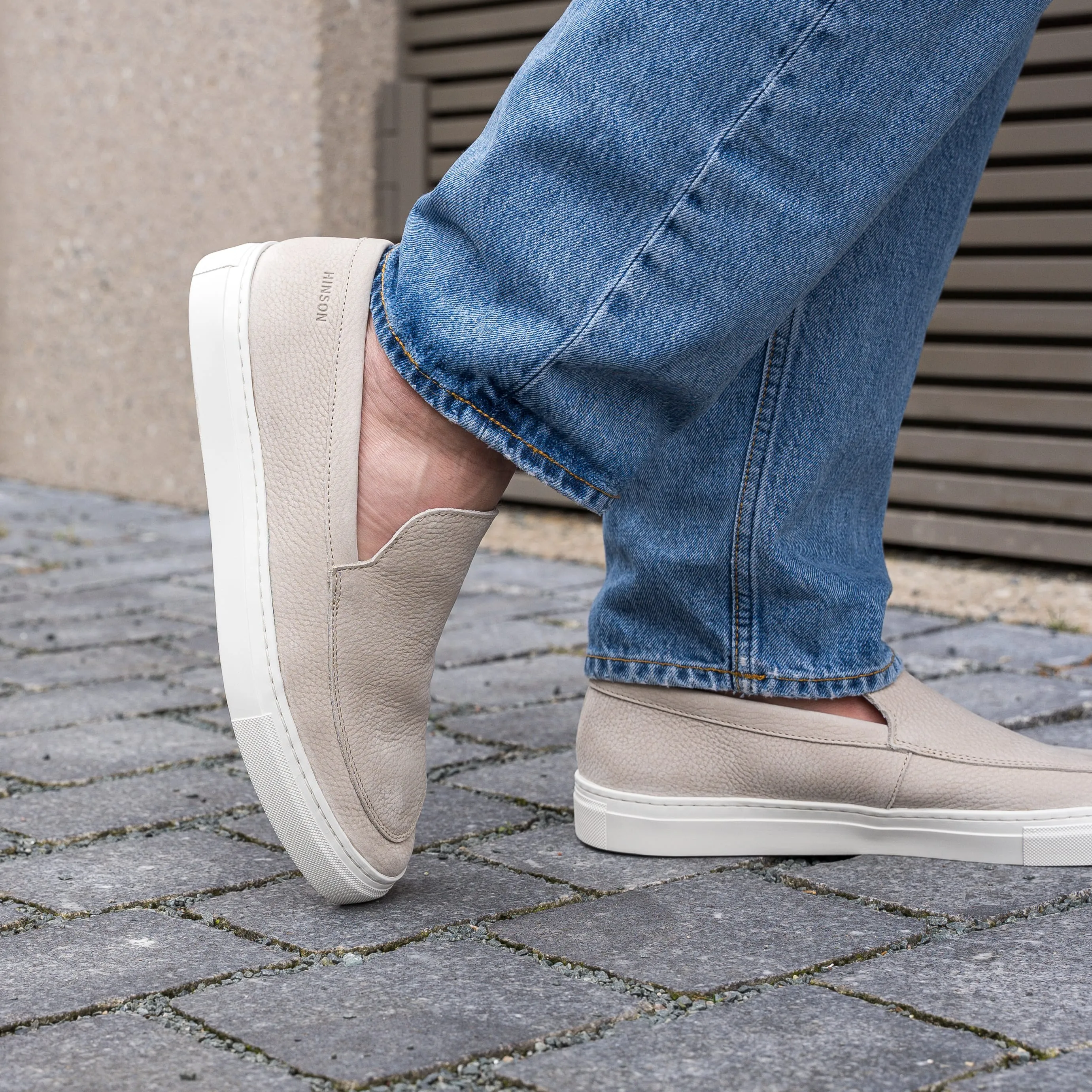 Hinson Malton Loafer Beige Nubuck Milled