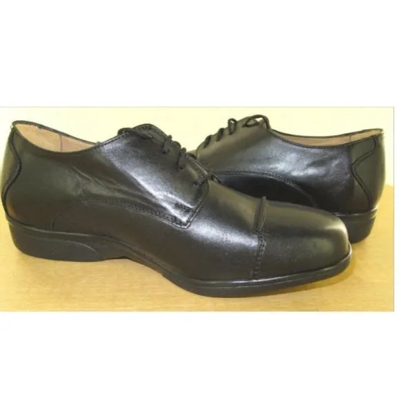 Hitchcock Mens Leather Oxfords- Style 3333 - Black