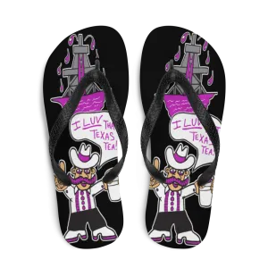 I Love That Texas Tea | Flip-Flops | Black