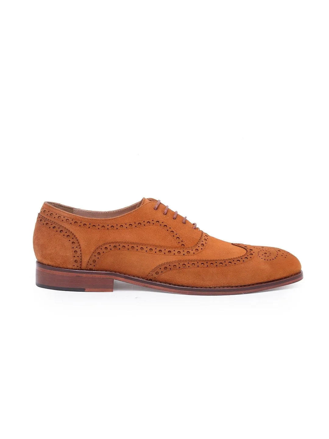 Italian Calf Suede Brogues (Tan Limited Edition)