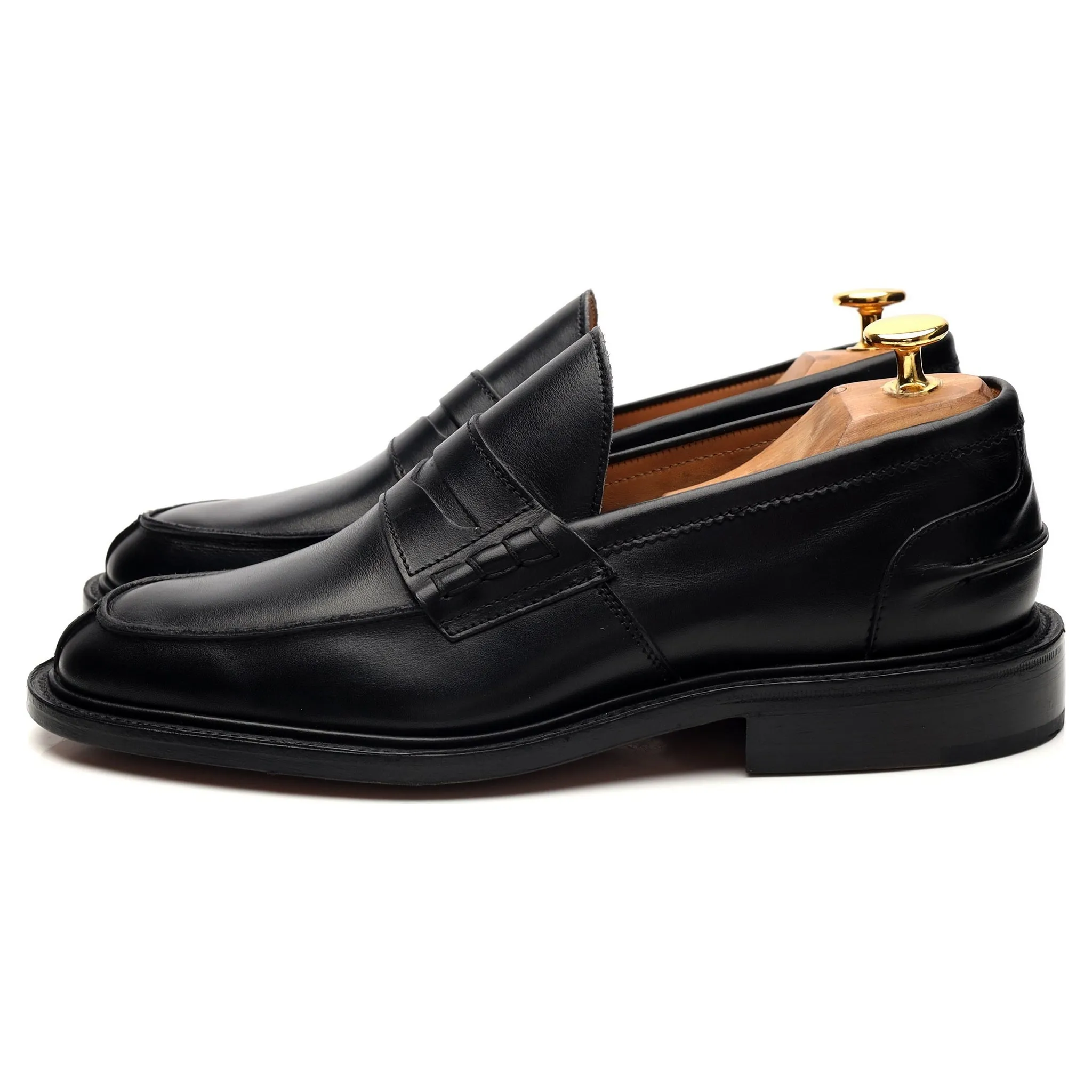 'James' Black Leather Loafer UK 5.5
