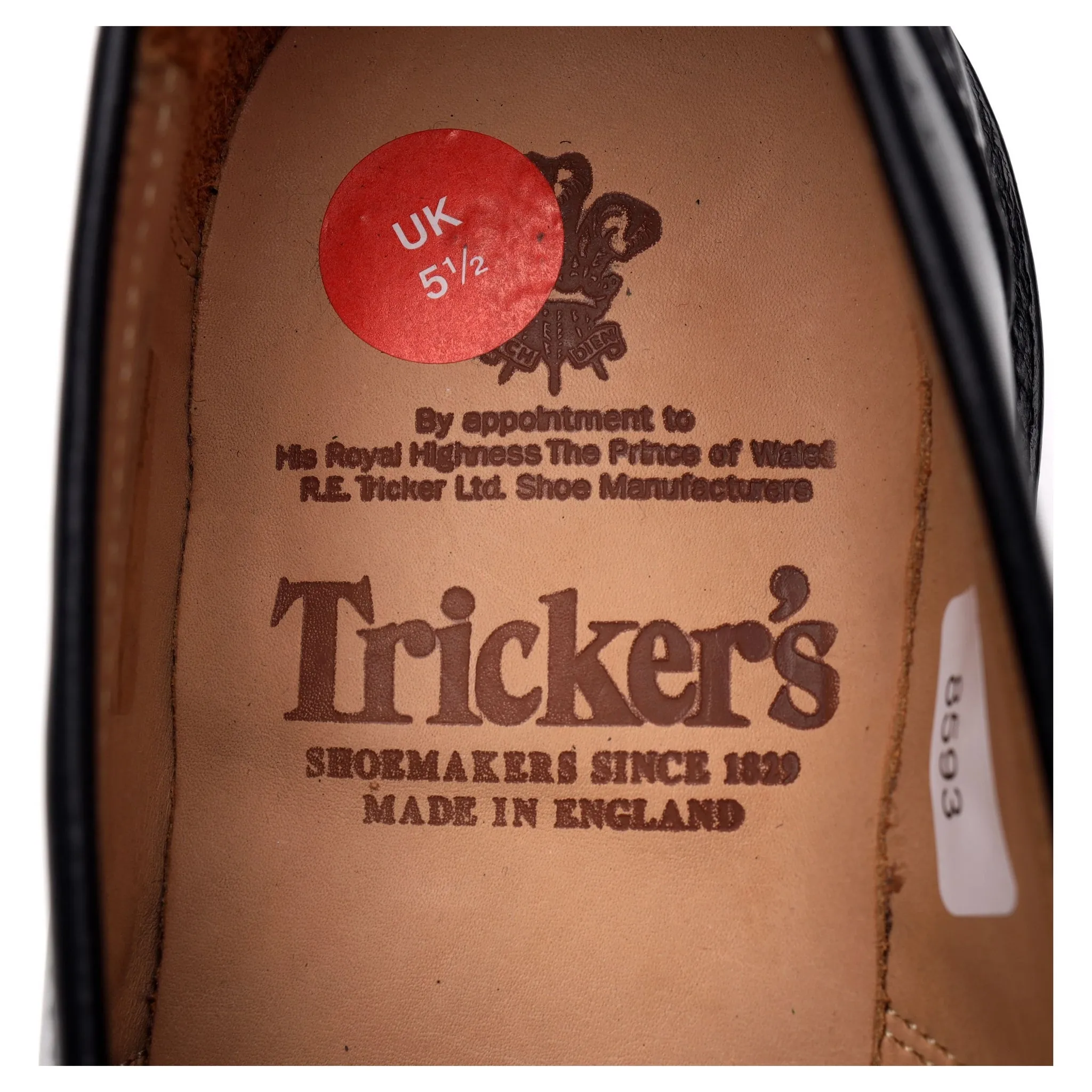 'James' Black Leather Loafer UK 5.5