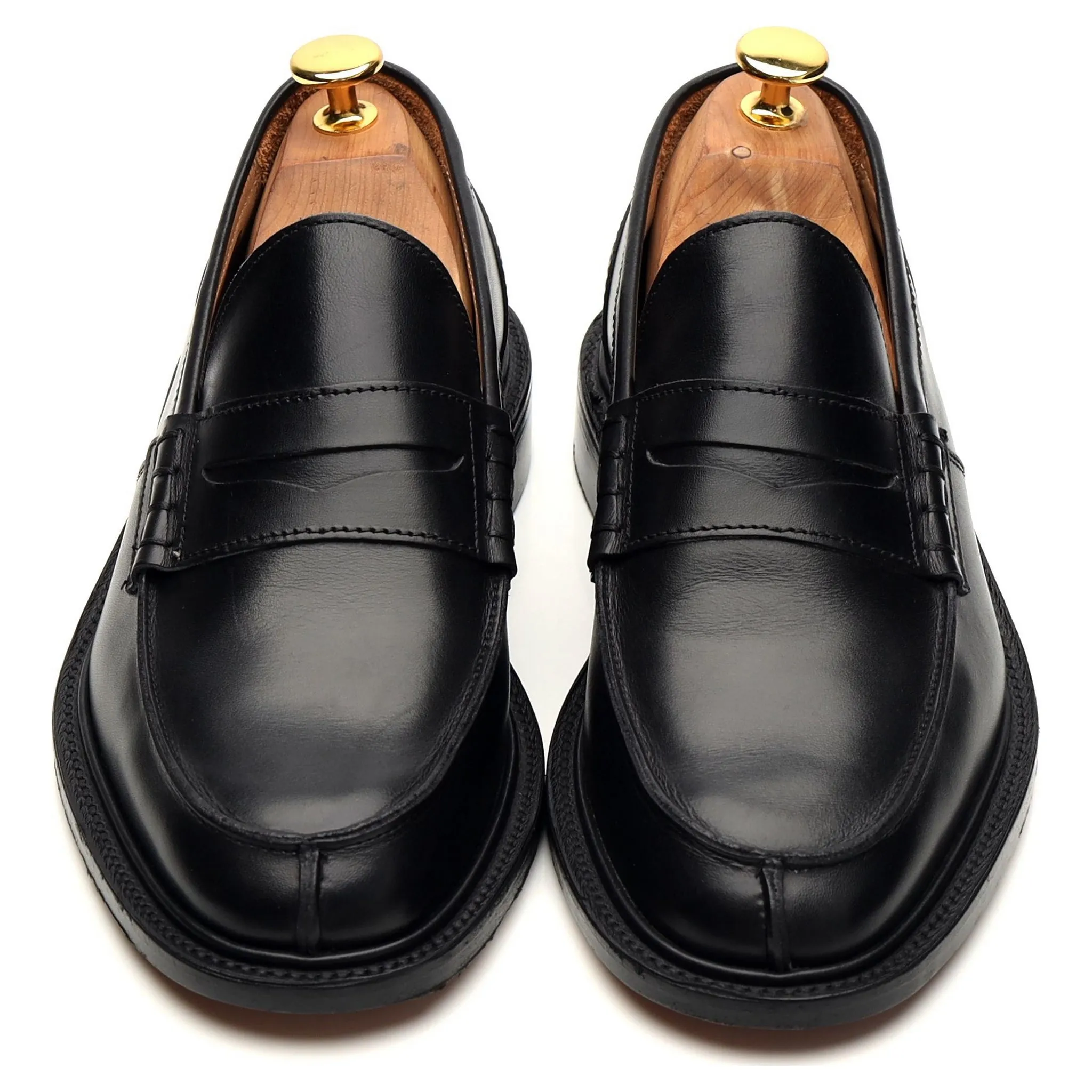 'James' Black Leather Loafer UK 5.5