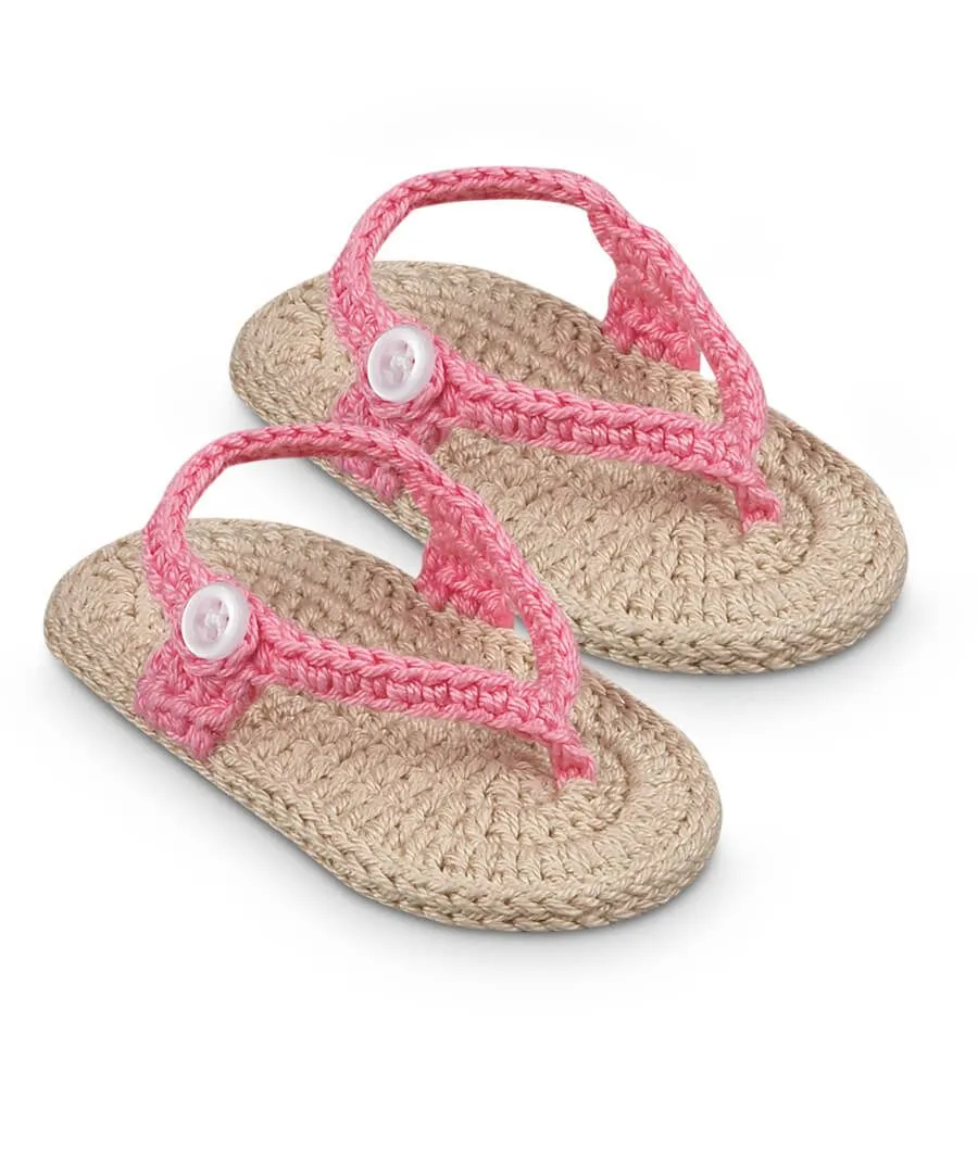 JEFFERIES NEWBORN CROCHET FLIP FLOP SIZE 0-1