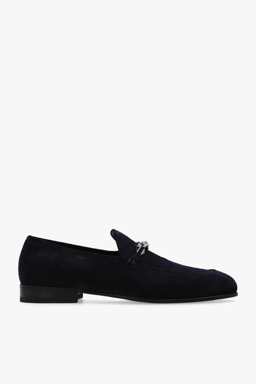 Jimmy Choo ‘Marti’ suede loafers in NAVY BLUE - 41.5