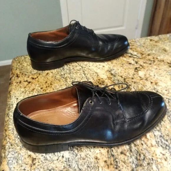 Johnston &amp; Murphy Aristocraft Men's 8.5 D Leather Lace Up Oxfords Black