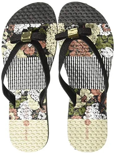 Katie Black flip flops