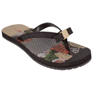 Katie Black flip flops
