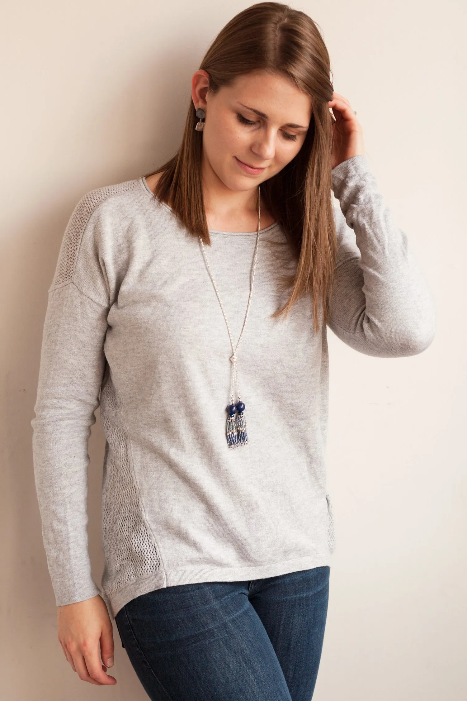 Lapis Chain and Tassel