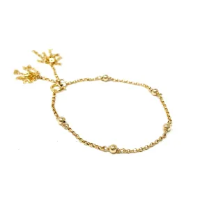 Large Ball Gold Fill Chain Bracelet also in Rose Gold Fill and Sterling Silver