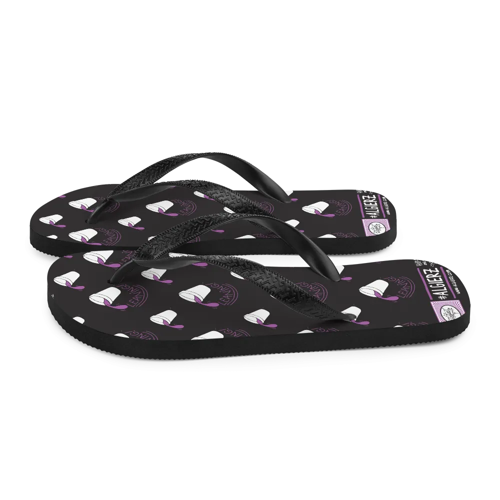 Leaning Foam Cups | Flip-Flops | Black