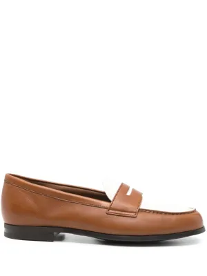 Leather loafers