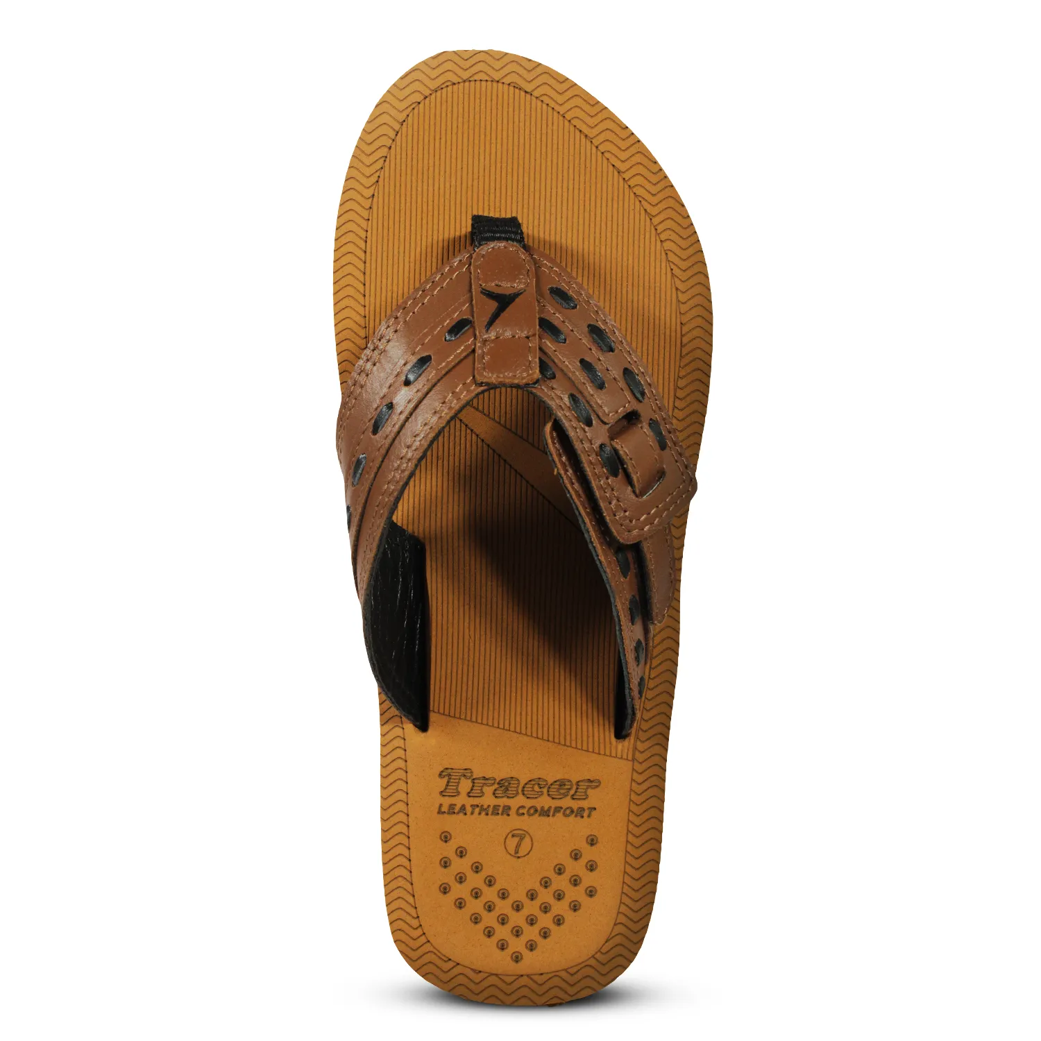 Leather Lux 11 Lightweight and Comfortable Flat Slip-Resistant Slippers For Men's