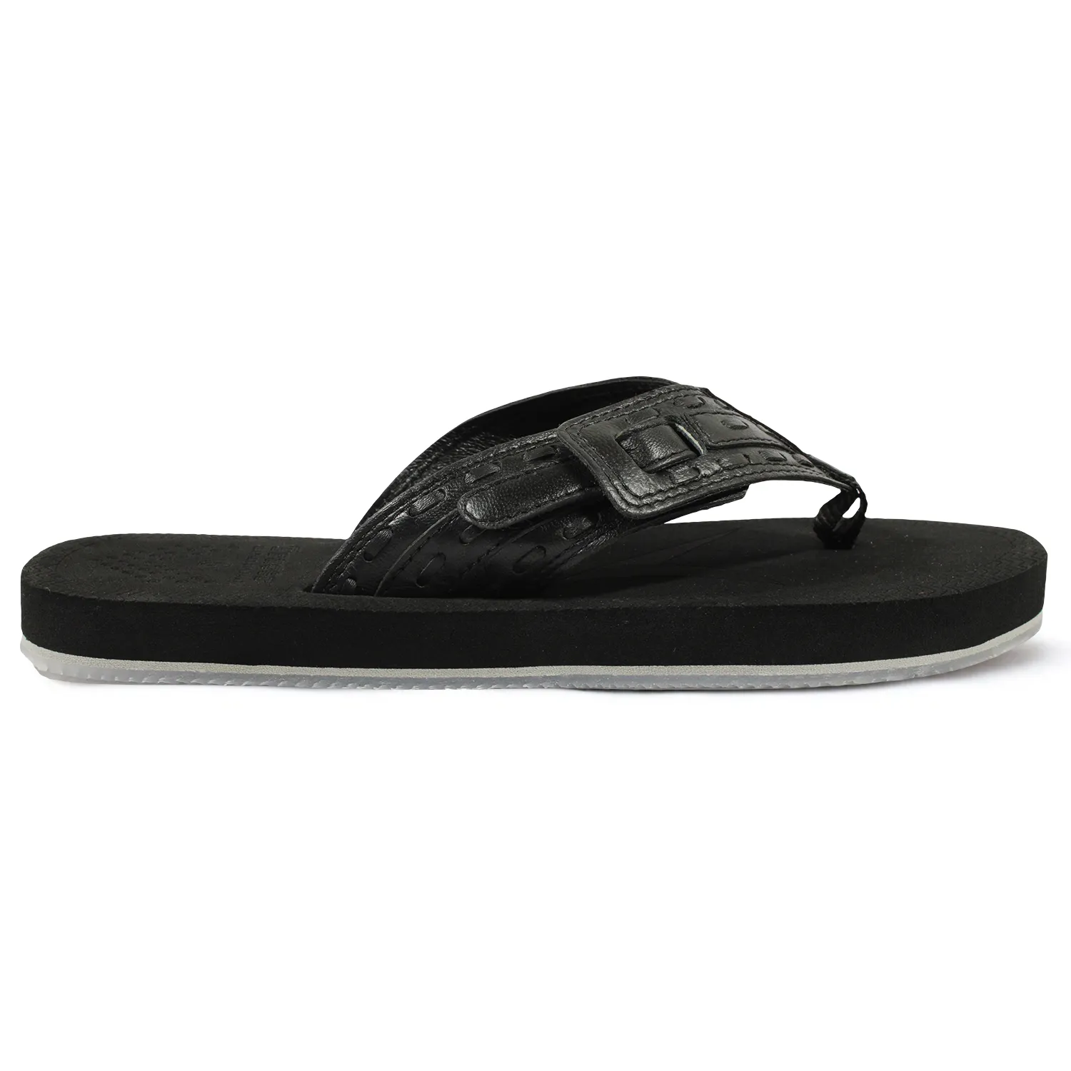 Leather Lux 11 Lightweight and Comfortable Flat Slip-Resistant Slippers For Men's
