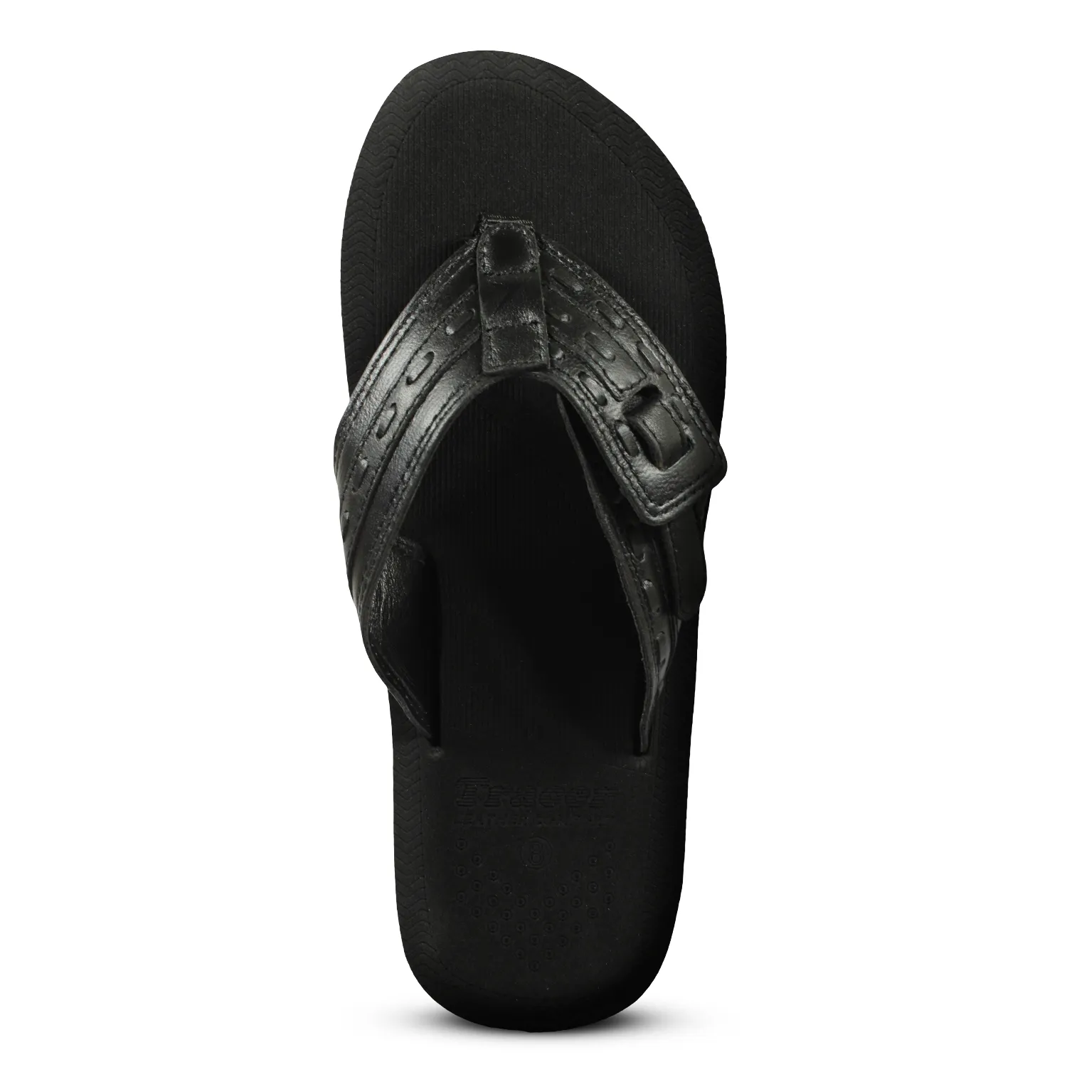 Leather Lux 11 Lightweight and Comfortable Flat Slip-Resistant Slippers For Men's