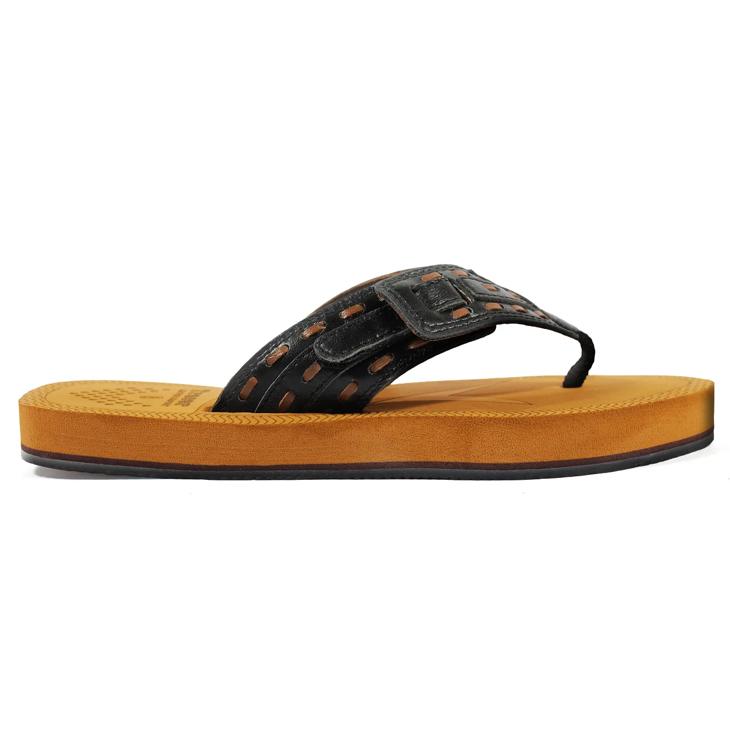 Leather Lux 11 Lightweight and Comfortable Flat Slip-Resistant Slippers For Men's